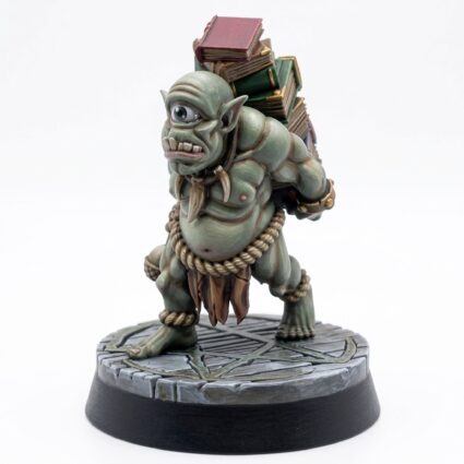 Bookworm Cyclops - Painted 3D Printed Miniature