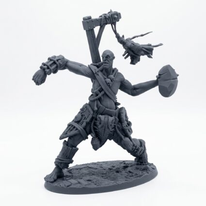 Boulder Launchers B - Gray Resin 3D Printed Miniature