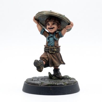 Boy Shield - Painted 3D Printed Miniature