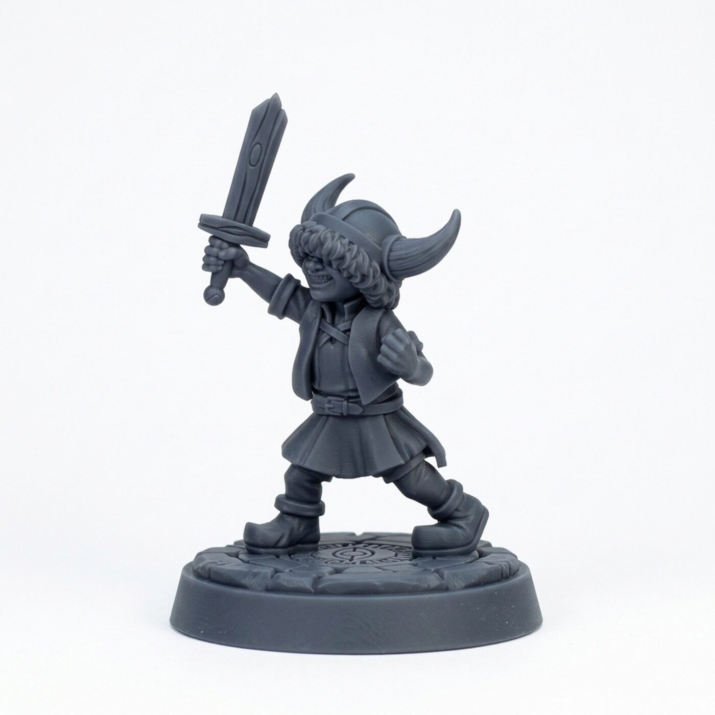 Boy Sword - Gray Resin 3D Printed Miniature
