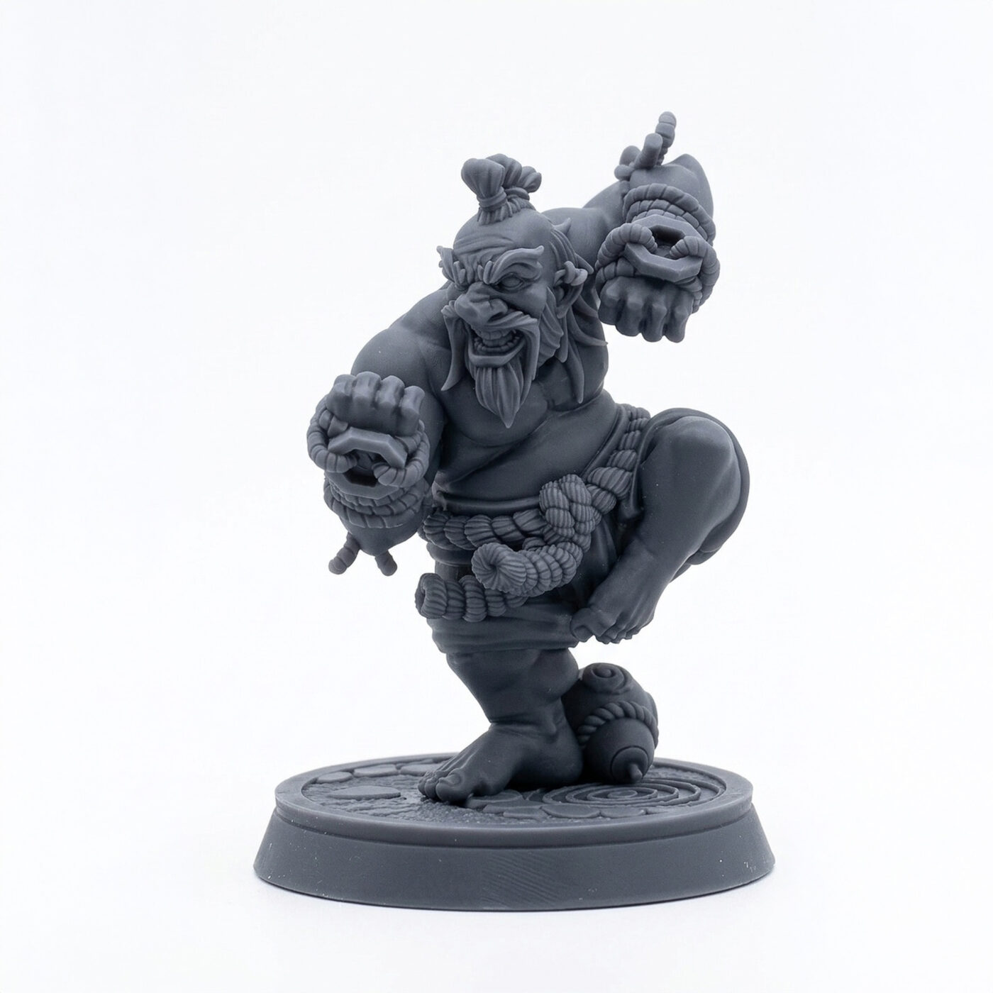 Brom Stonelegs - Gray Resin 3D Printed Miniature