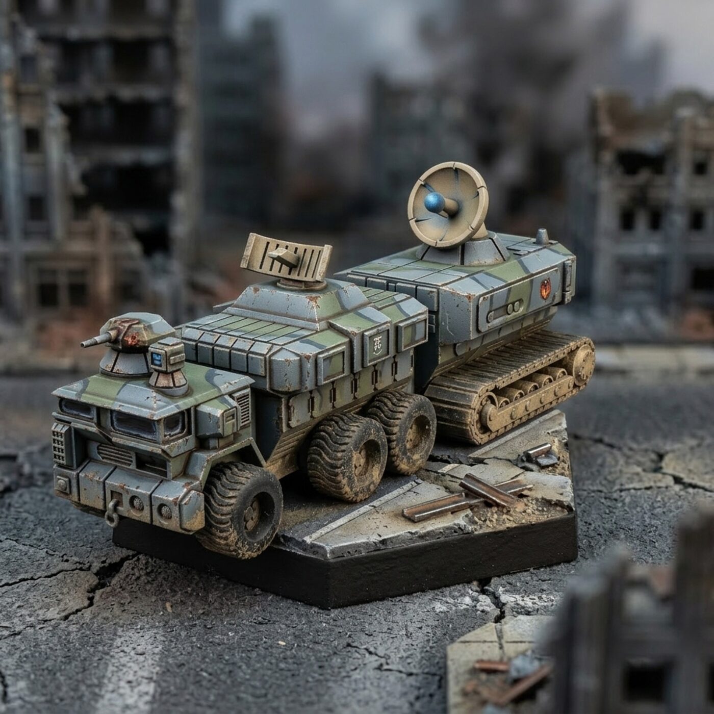 Browning Mobile HQ Tracked Miniature Painted Mech Miniature