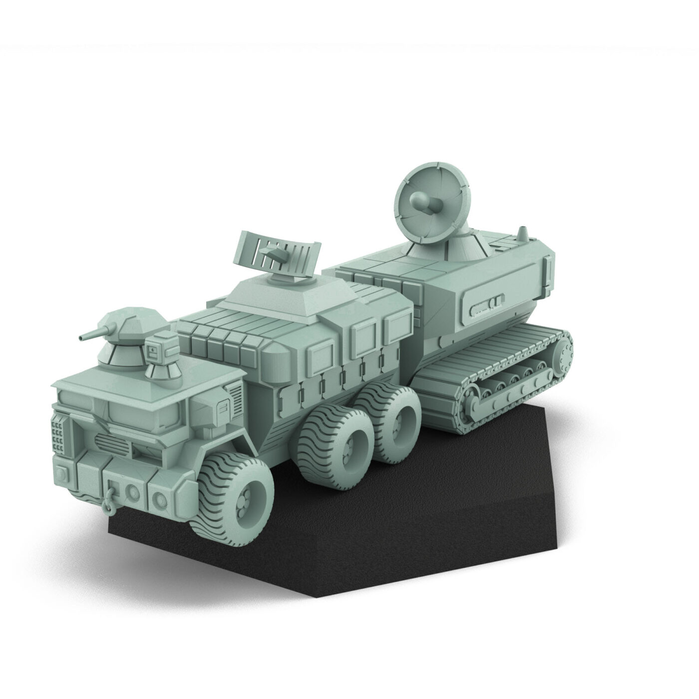 Browning Mobile HQ Tracked Miniature 3D Printed Mech Miniature