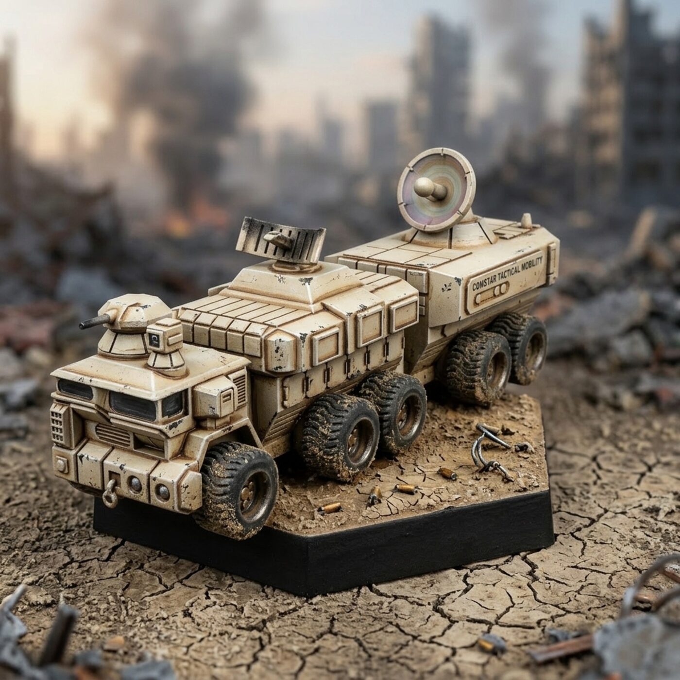 Browning Mobile HQ Wheeled - USe Mechs Miniature Painted Mech Miniature