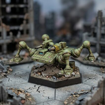 Bug Out Spider Mech Miniature by USe Mechs Painted Mech Miniature