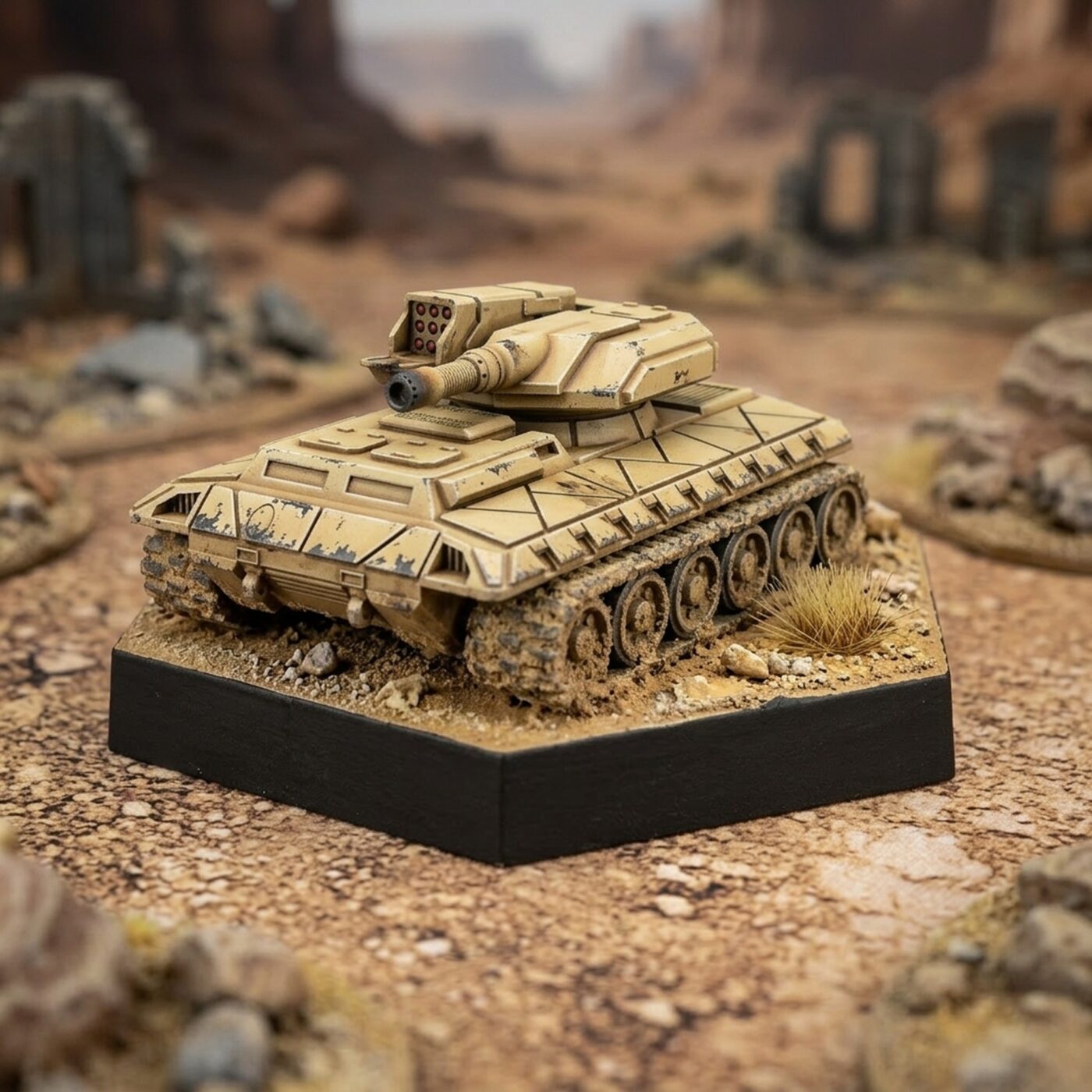 Bulldog IIc Main Battle Tank Miniature Painted Mech Miniature