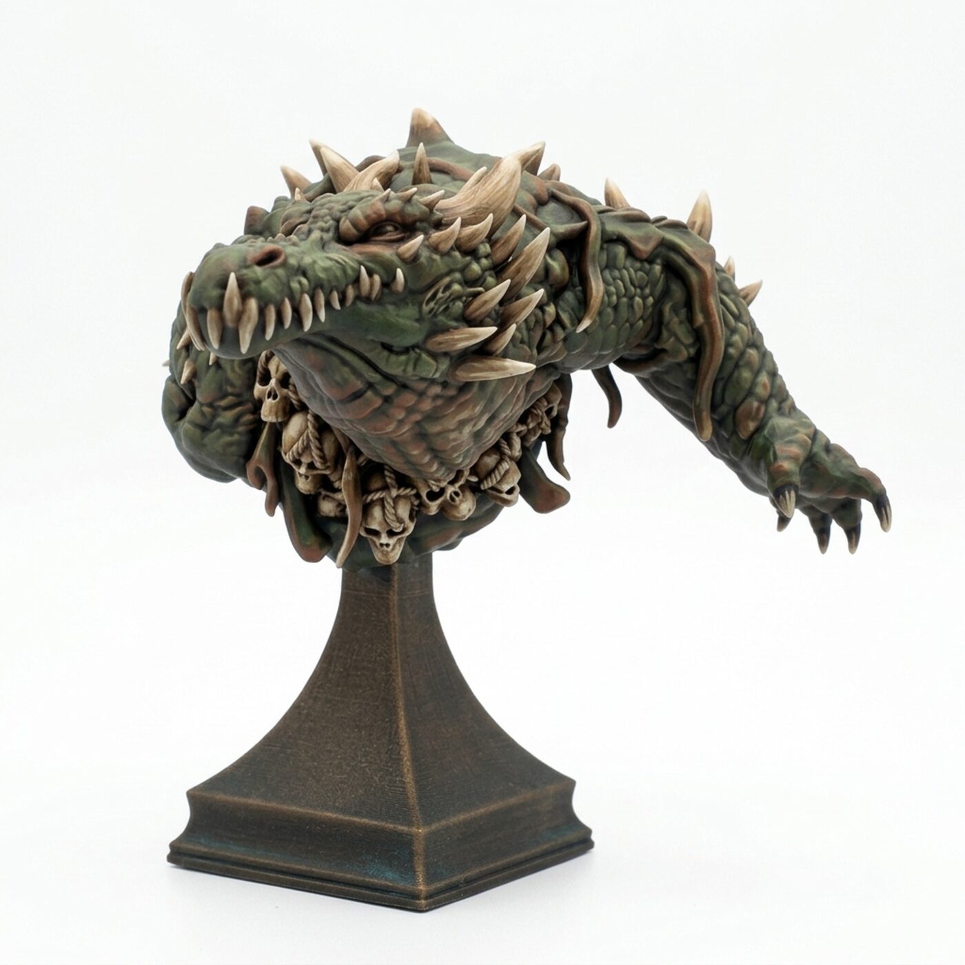 BUST Crocagon - Painted 3D Printed Miniature