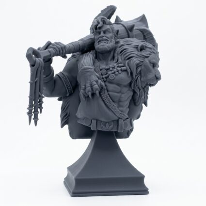 Bust Herakaios V B - Gray Resin 3D Printed Miniature