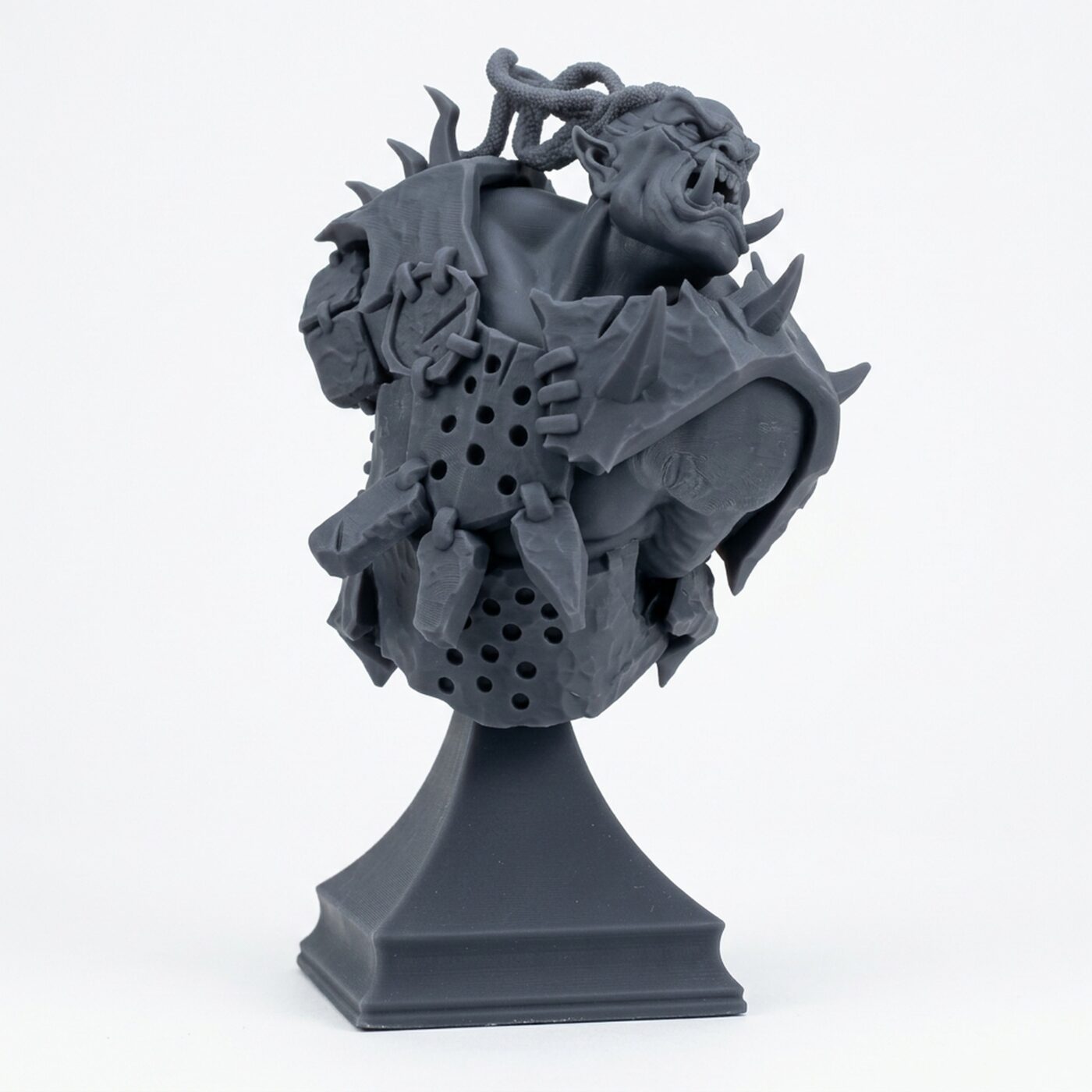 Bust Ironcrag Overlord - Gray Resin 3D Printed Miniature