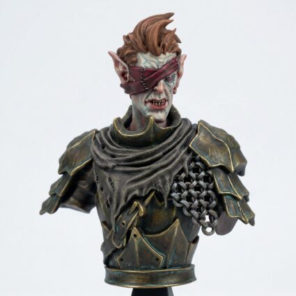 Bust Orc Wretch - Painted 3D Printed Miniature