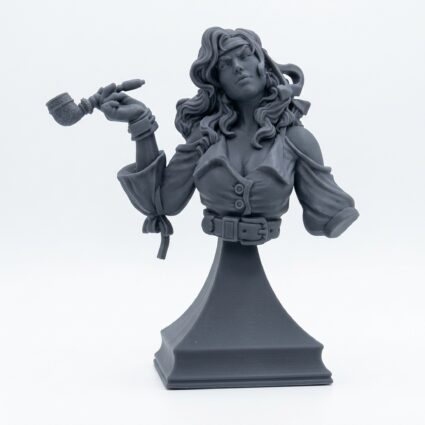Saliyah Rogue Virtuoso - Gray Resin 3D Printed Miniature