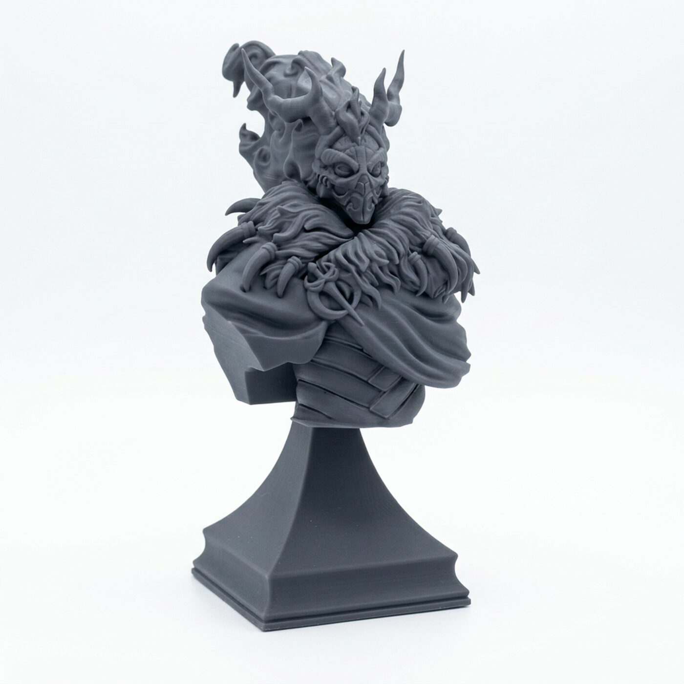 Warrior of Winters Past Bust - Gray Resin 3D Printed Miniature