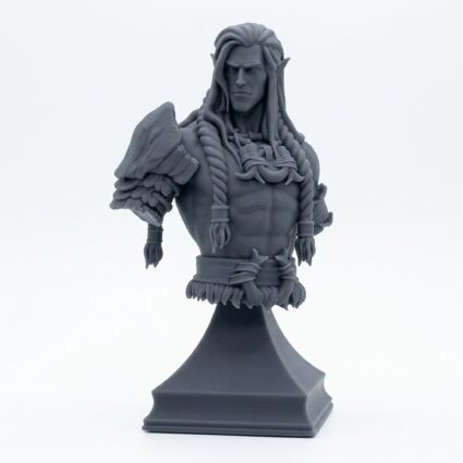Whisperwood Guardian 1 V2 Bust - Gray Resin 3D Printed Miniature