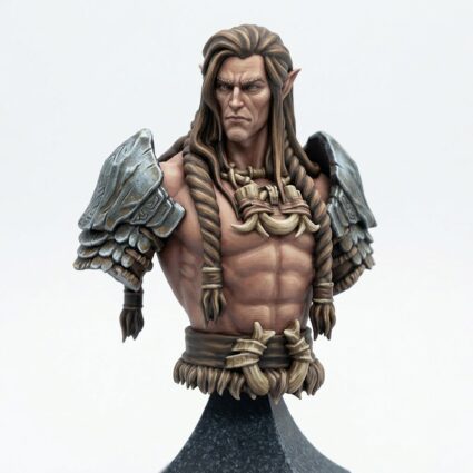 Whisperwood Guardian 1 V2 Bust - Painted 3D Printed Miniature