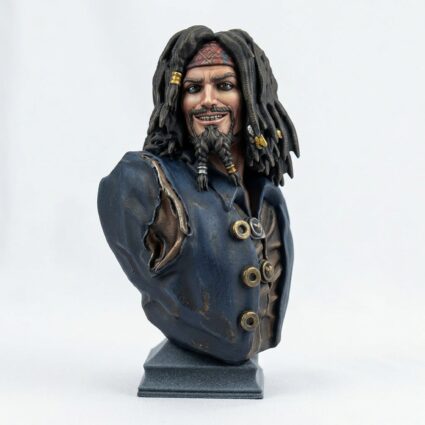 Wondersea Pirate Bust - Painted 3D Printed Miniature