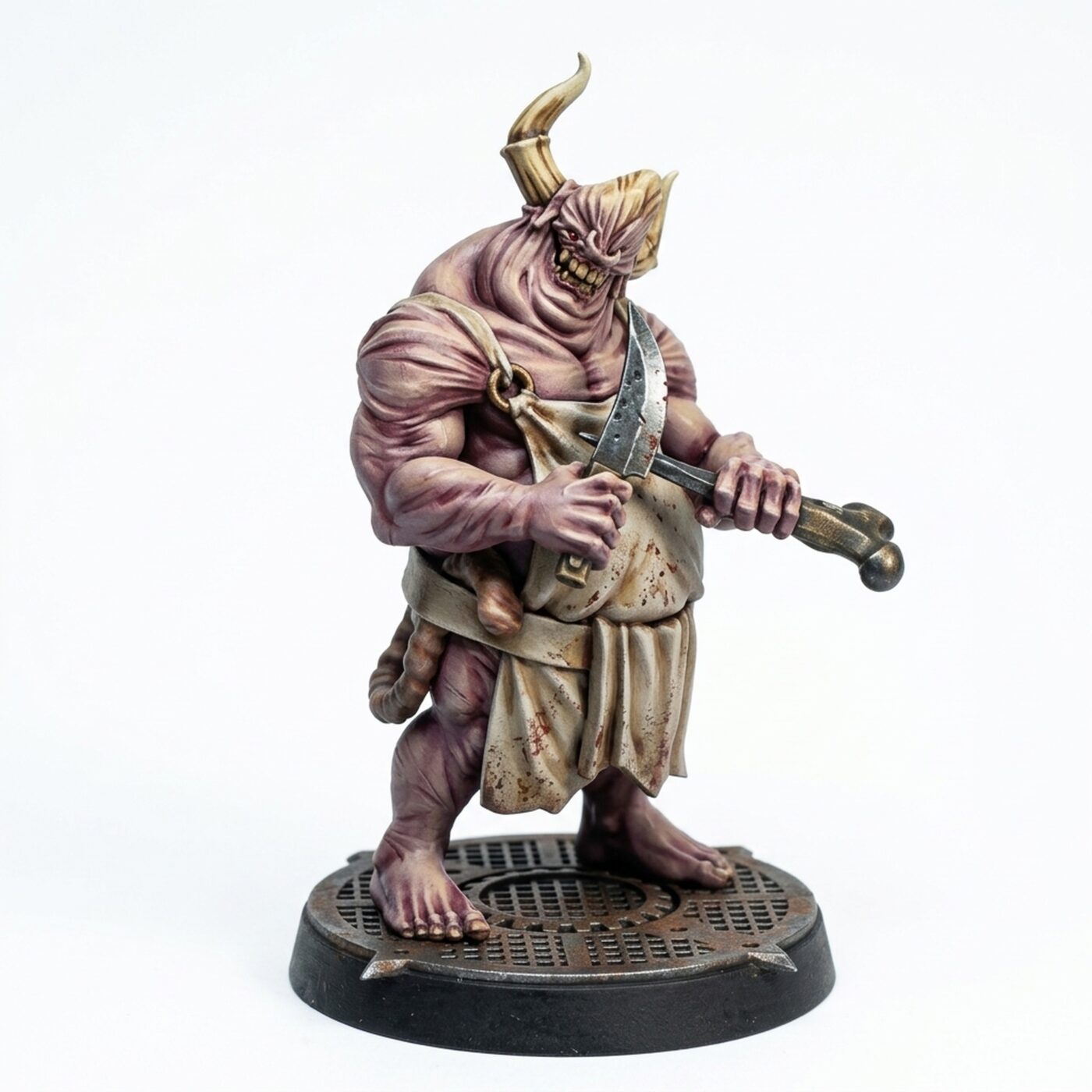 Butcher Sharpening - Painted 3D Printed Miniature