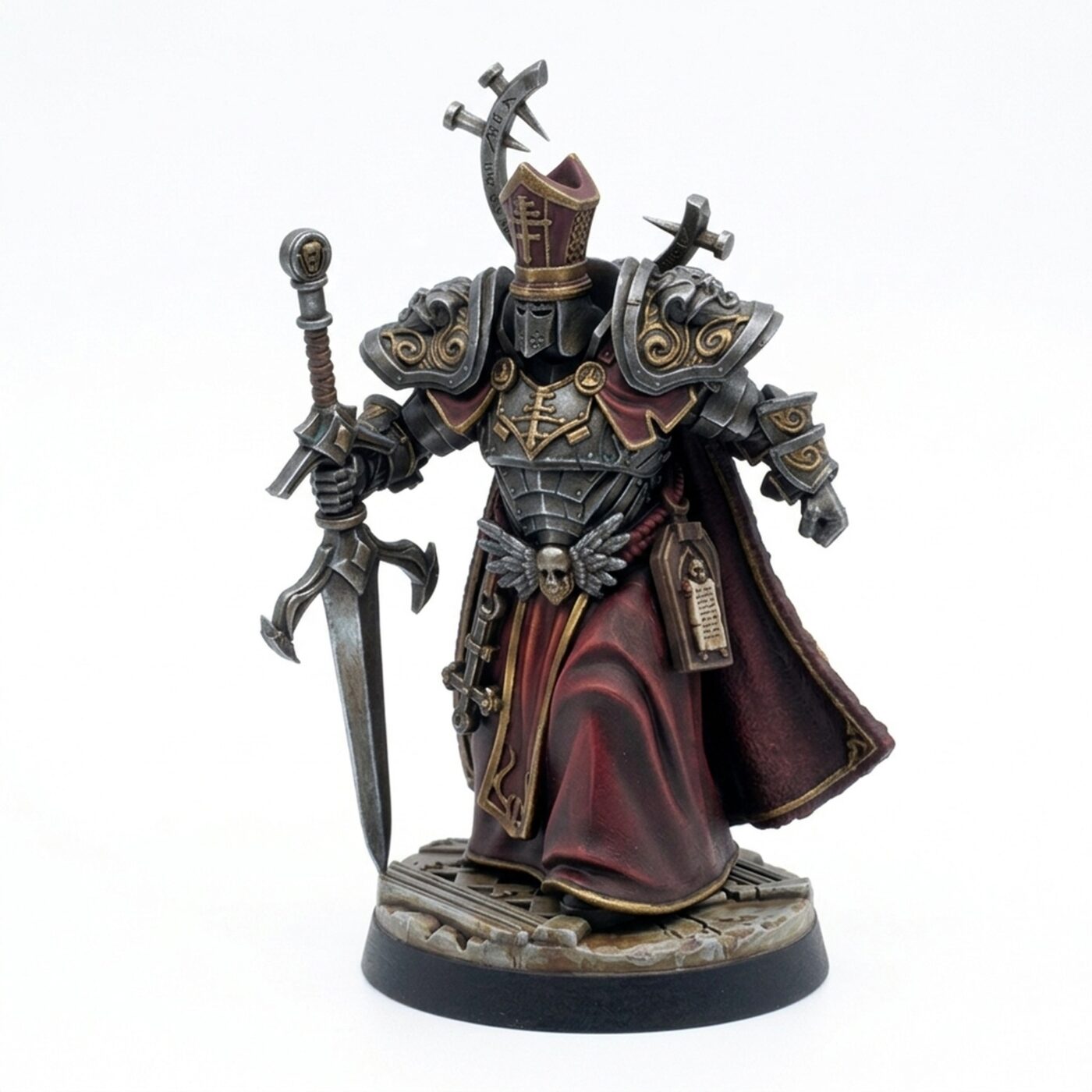 Cardenal Pazmino Demonic Nuncio A - Painted 3D Printed Miniature