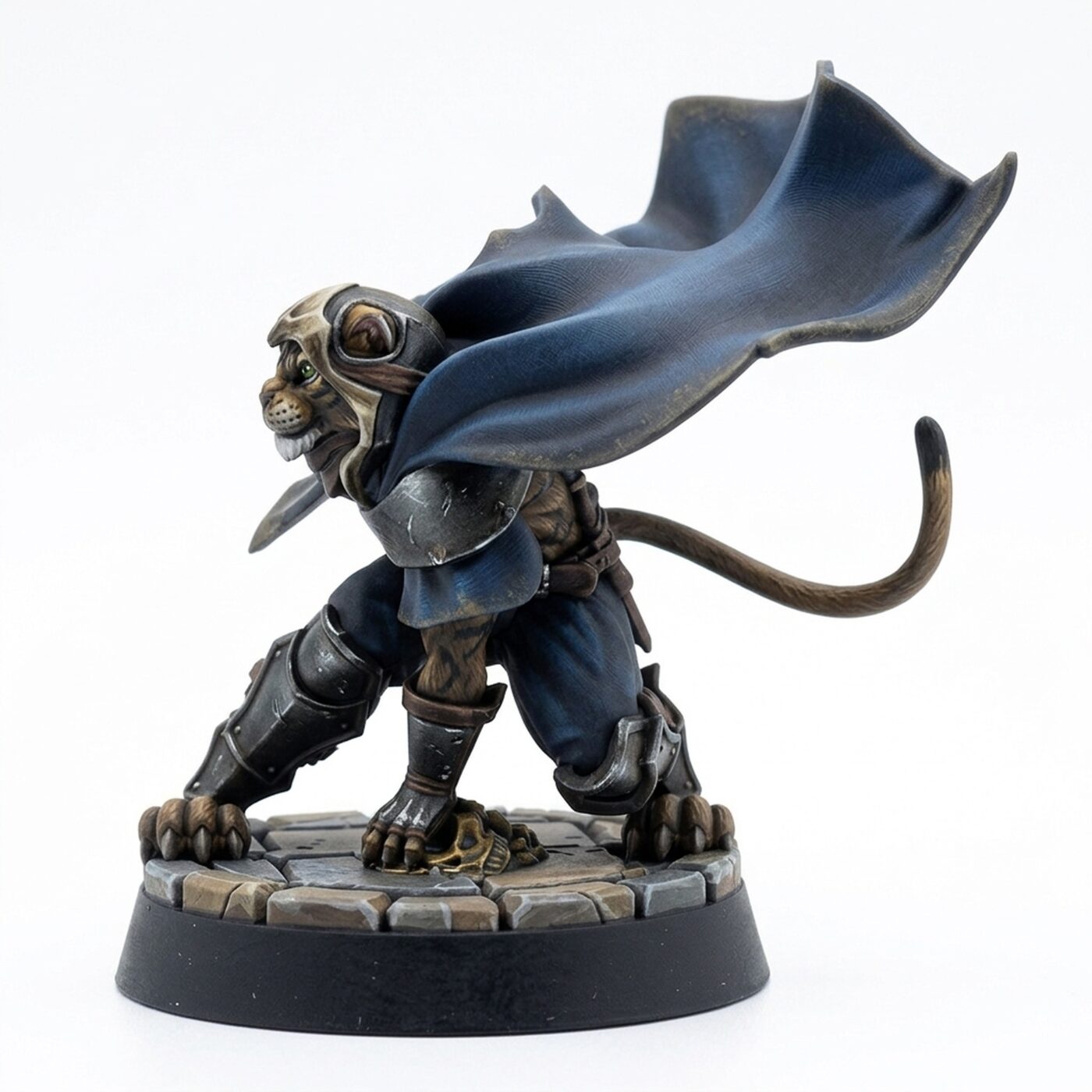 Catfolk Rogue A - Painted 3D Printed Miniature