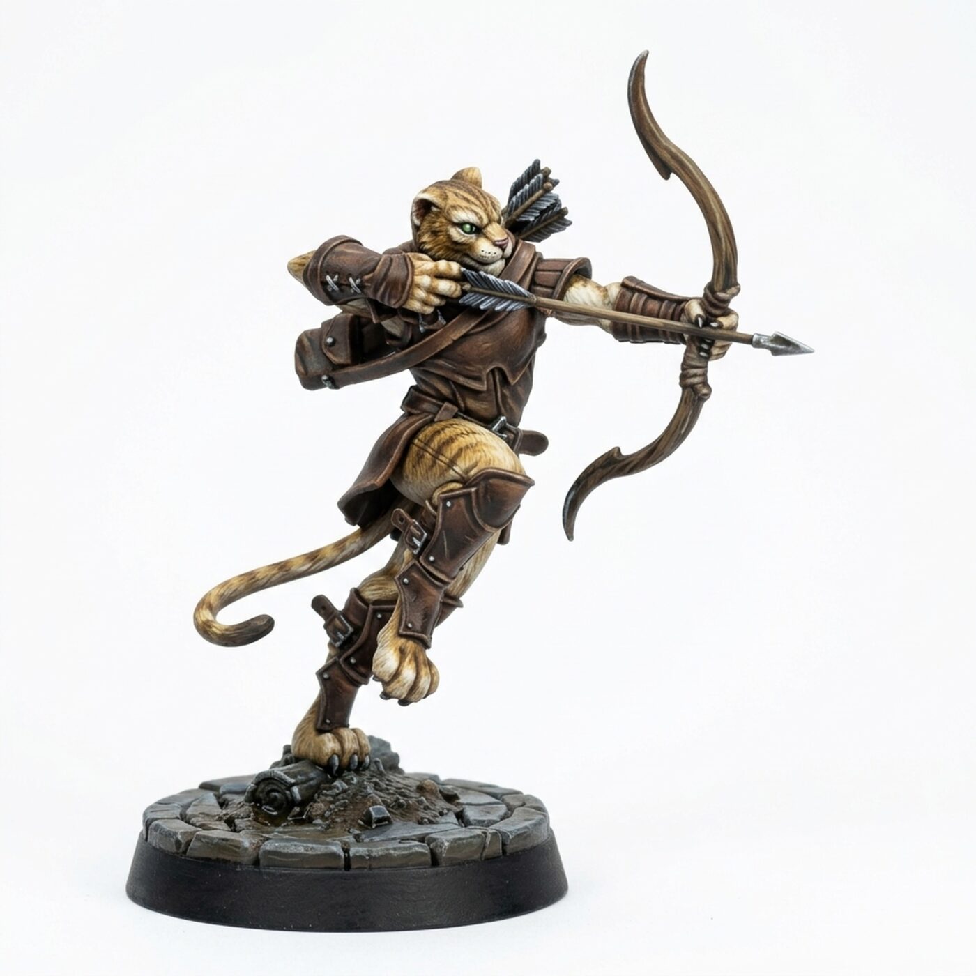 Catfolk Rogue D - Painted 3D Printed Miniature