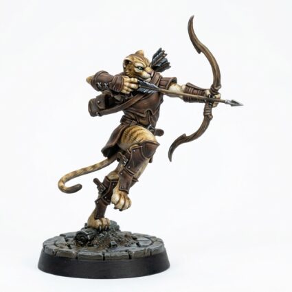 Catfolk Rogue D - Painted 3D Printed Miniature