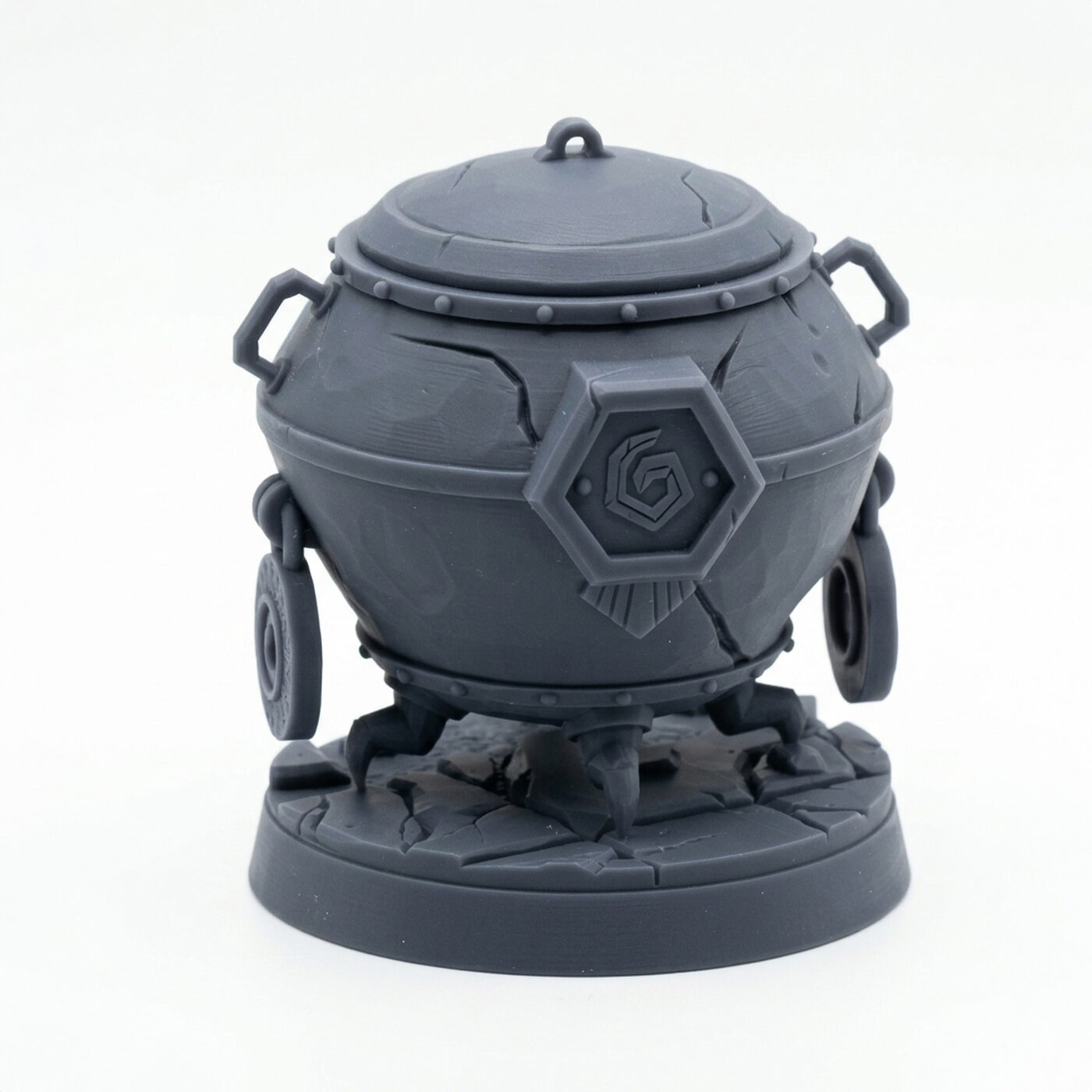 Cauldron - Gray Resin 3D Printed Miniature