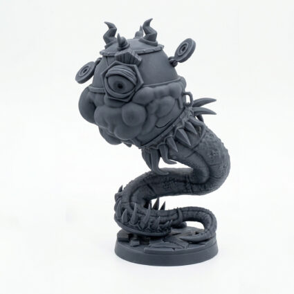 Cauldron Mimic - Gray Resin 3D Printed Miniature