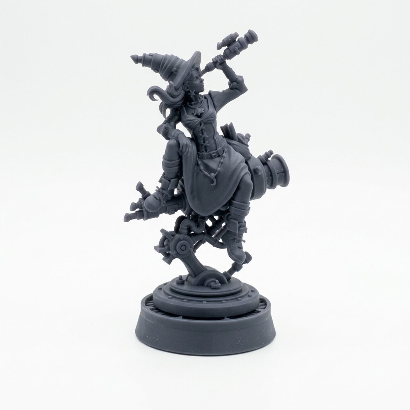 Celeste Star Gazer - Gray Resin 3D Printed Miniature
