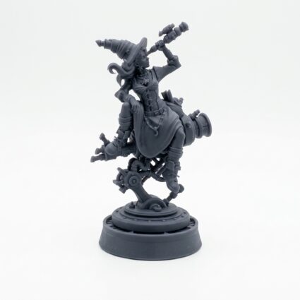Celeste Star Gazer - Gray Resin 3D Printed Miniature