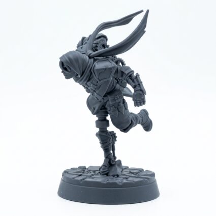 Charging Ahead - Gray Resin 3D Printed Miniature