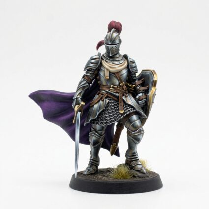 Chivalrian Knight A - Painted 3D Printed Miniature