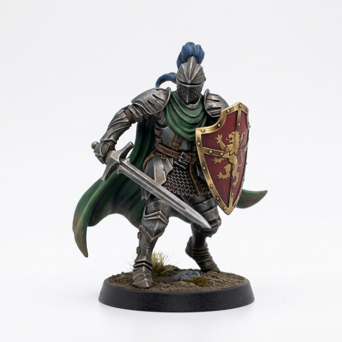 Chivalrian Knight D - Painted 3D Printed Miniature