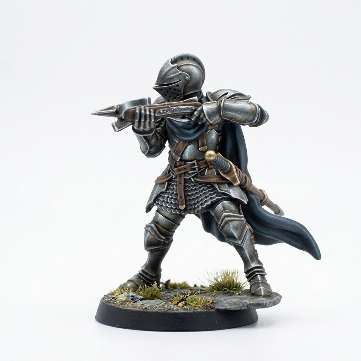 Chivalrian Knight Crossbow B - Painted 3D Printed Miniature