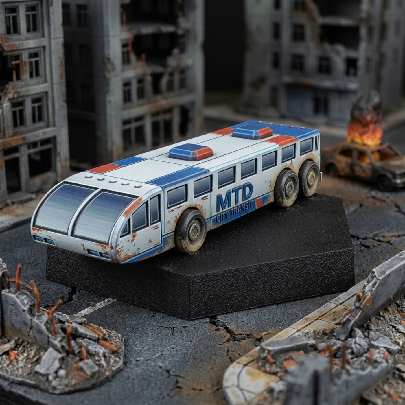 City Transit Ground Vehicle - USe Mechs Painted Mech Miniature