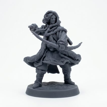 Clanfolk Cronan - Gray Resin 3D Printed Miniature