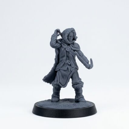 Clanfolk Ysella - Gray Resin 3D Printed Miniature