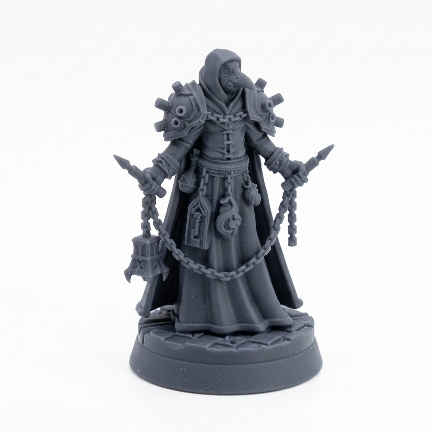 Contrition Priest D - Gray Resin 3D Printed Miniature