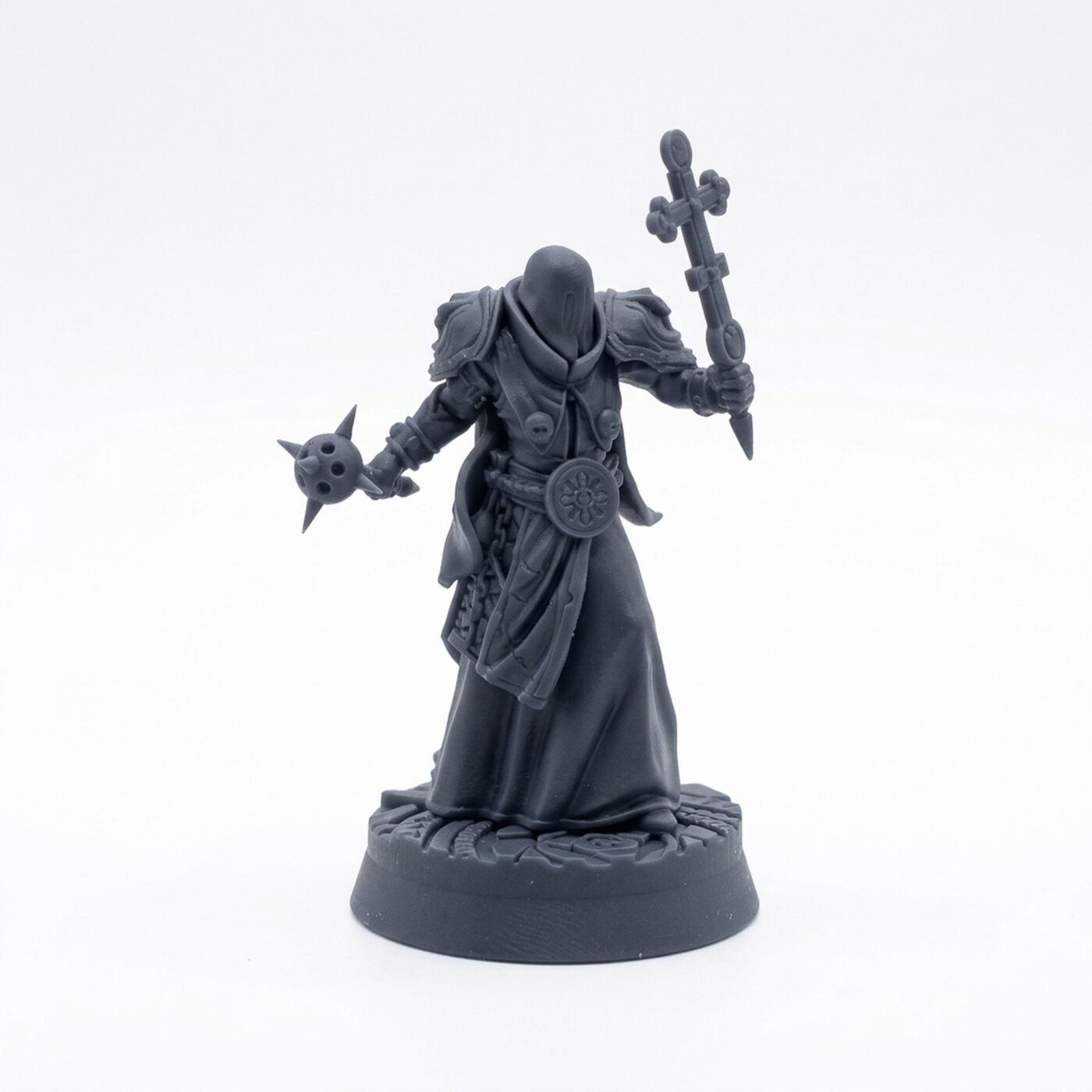 Contrition Priest G - Gray Resin 3D Printed Miniature