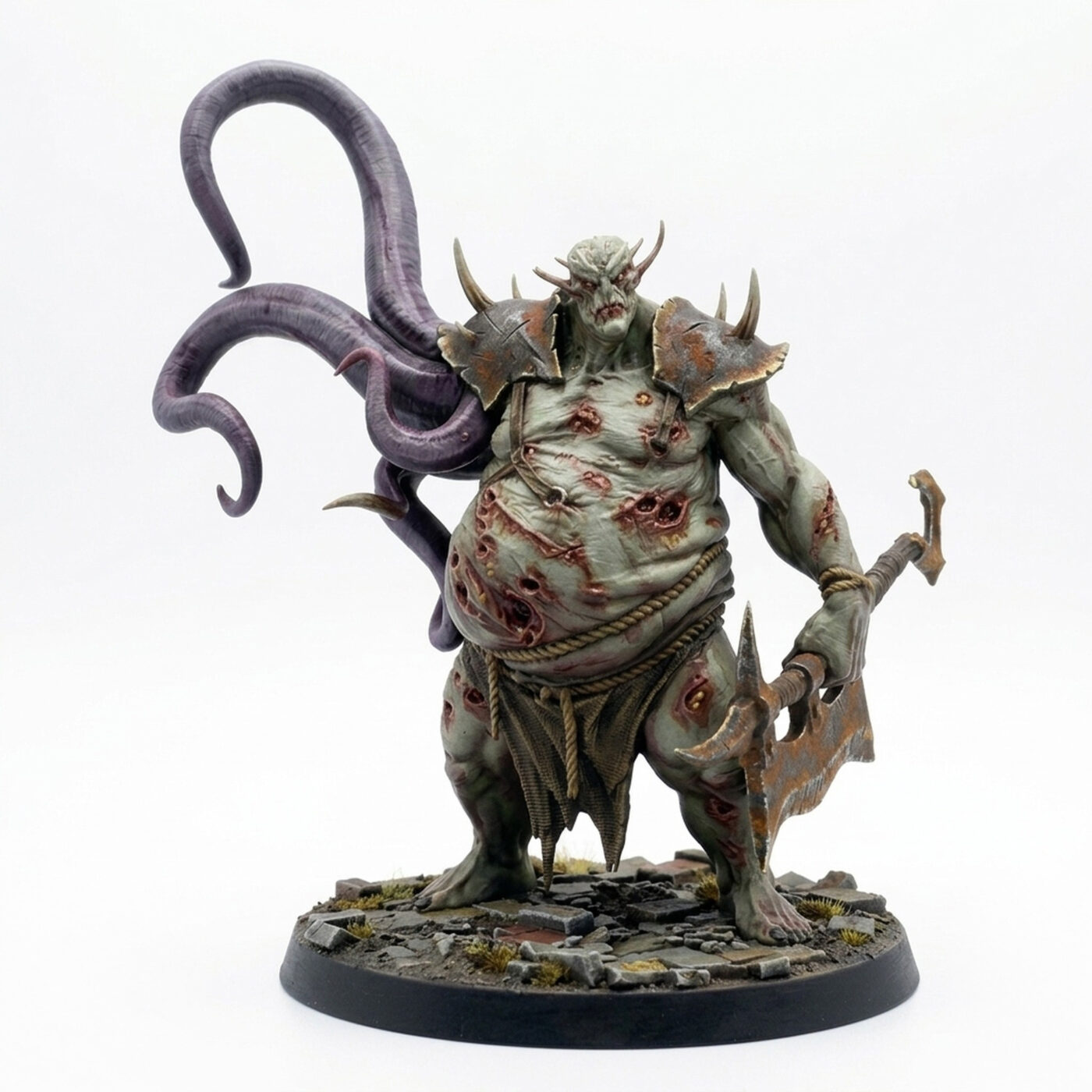 Corrupt Executioner Axe - Painted 3D Printed Miniature
