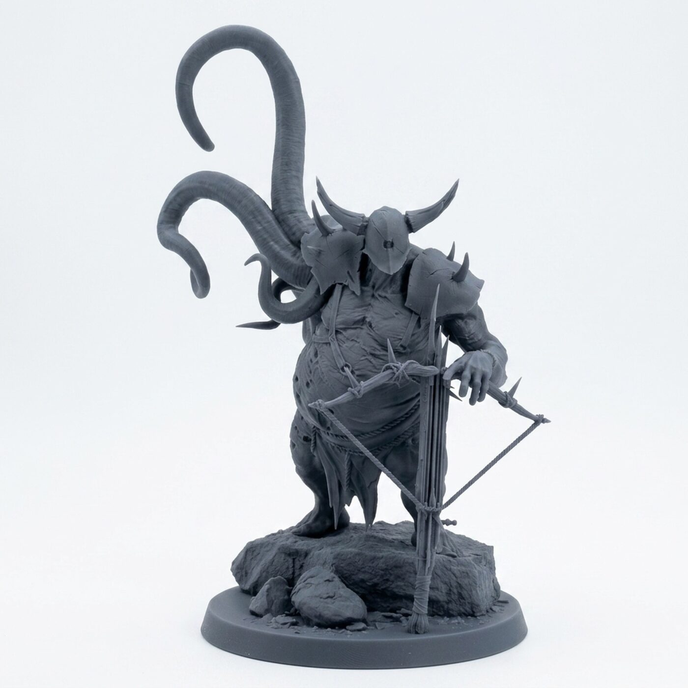 Corrupt Executioner Crossbow - Gray Resin 3D Printed Miniature