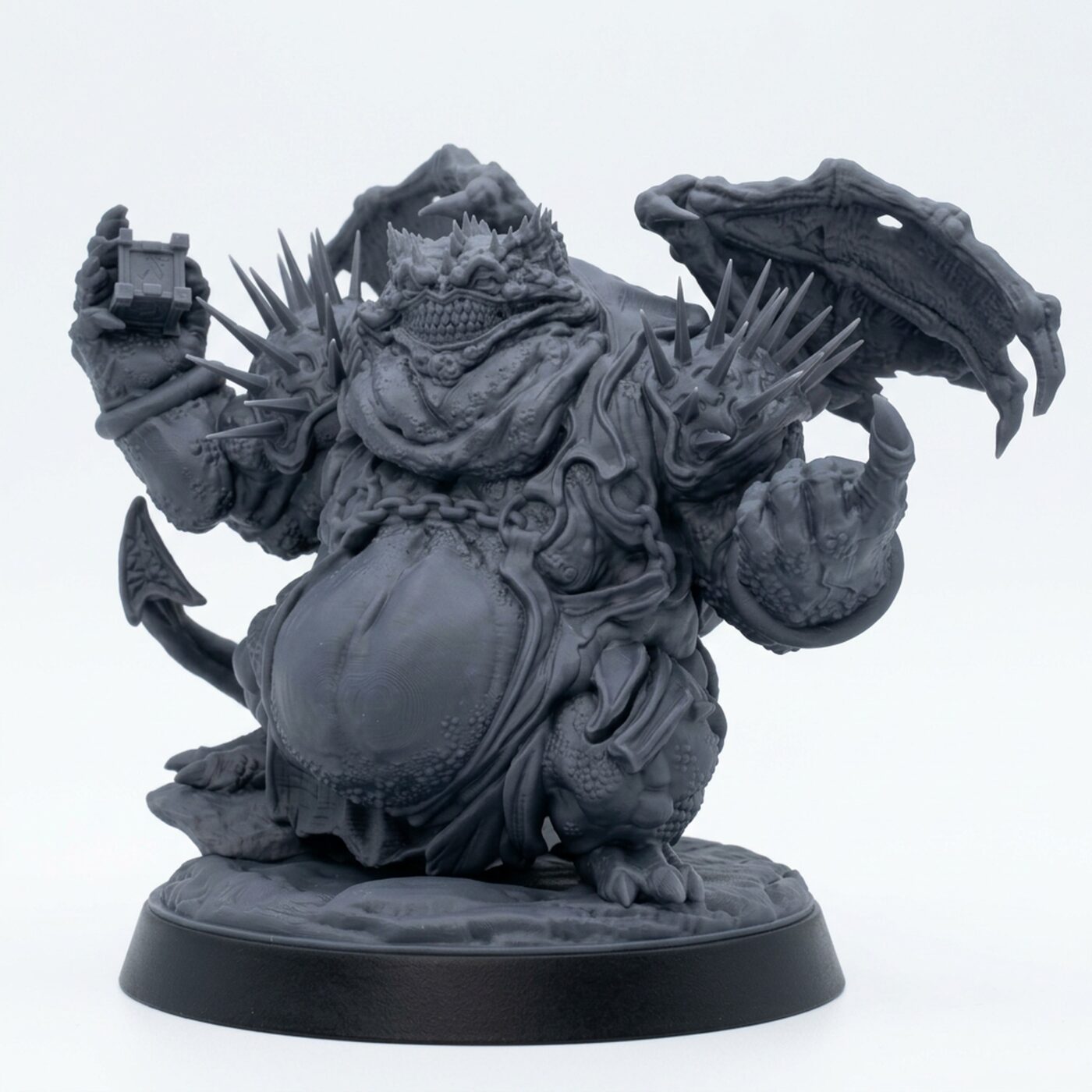 Courtier Of Greed - Gray Resin 3D Printed Miniature