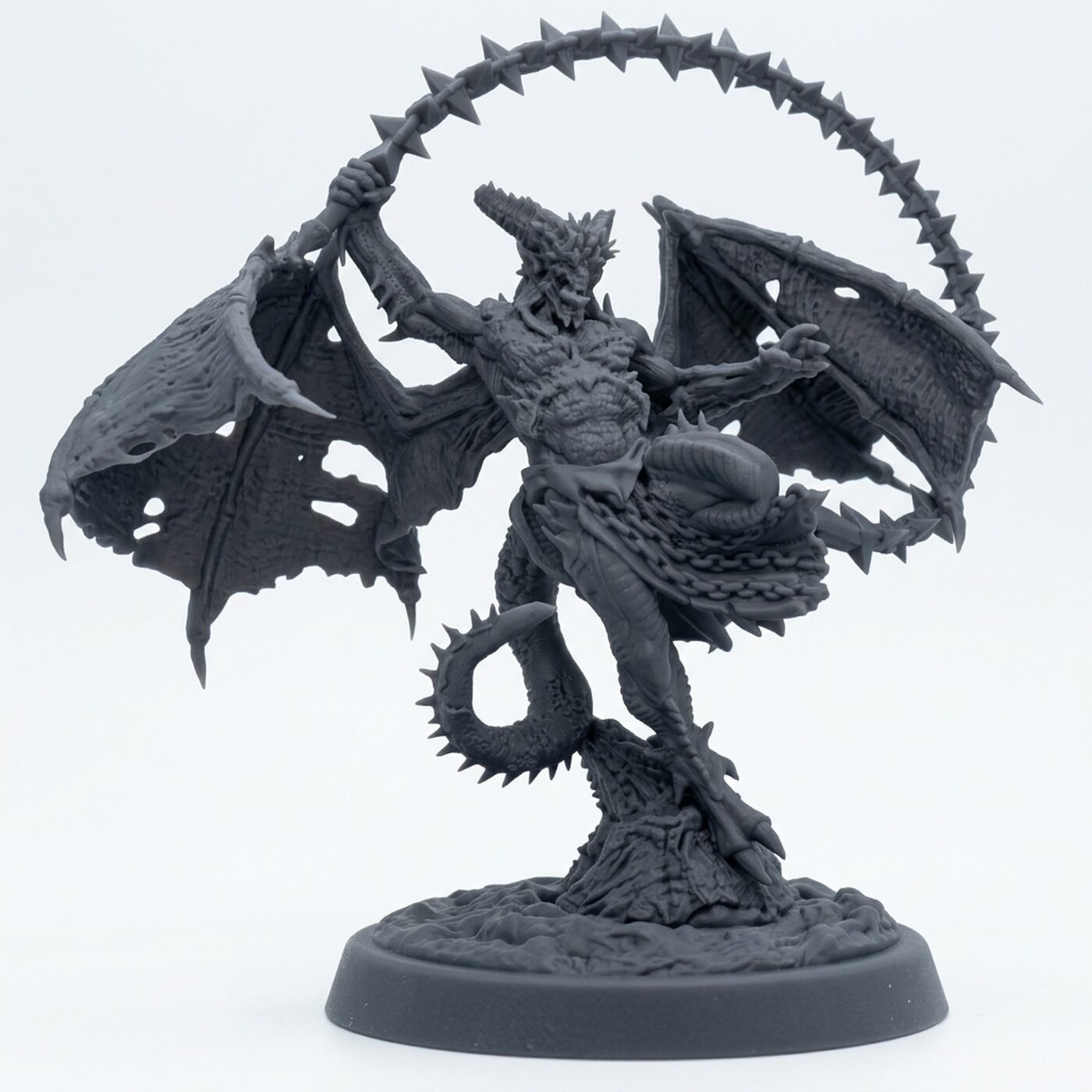 Courtier Of Wrath - Gray Resin 3D Printed Miniature