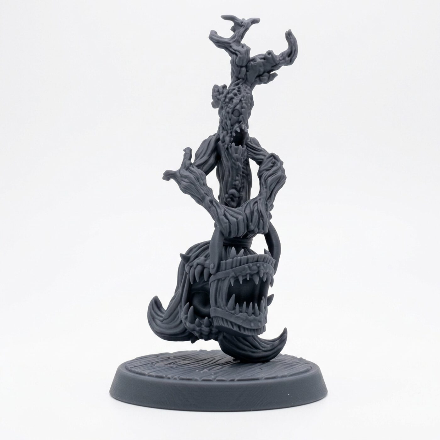 Crazed Broom B - Gray Resin 3D Printed Miniature