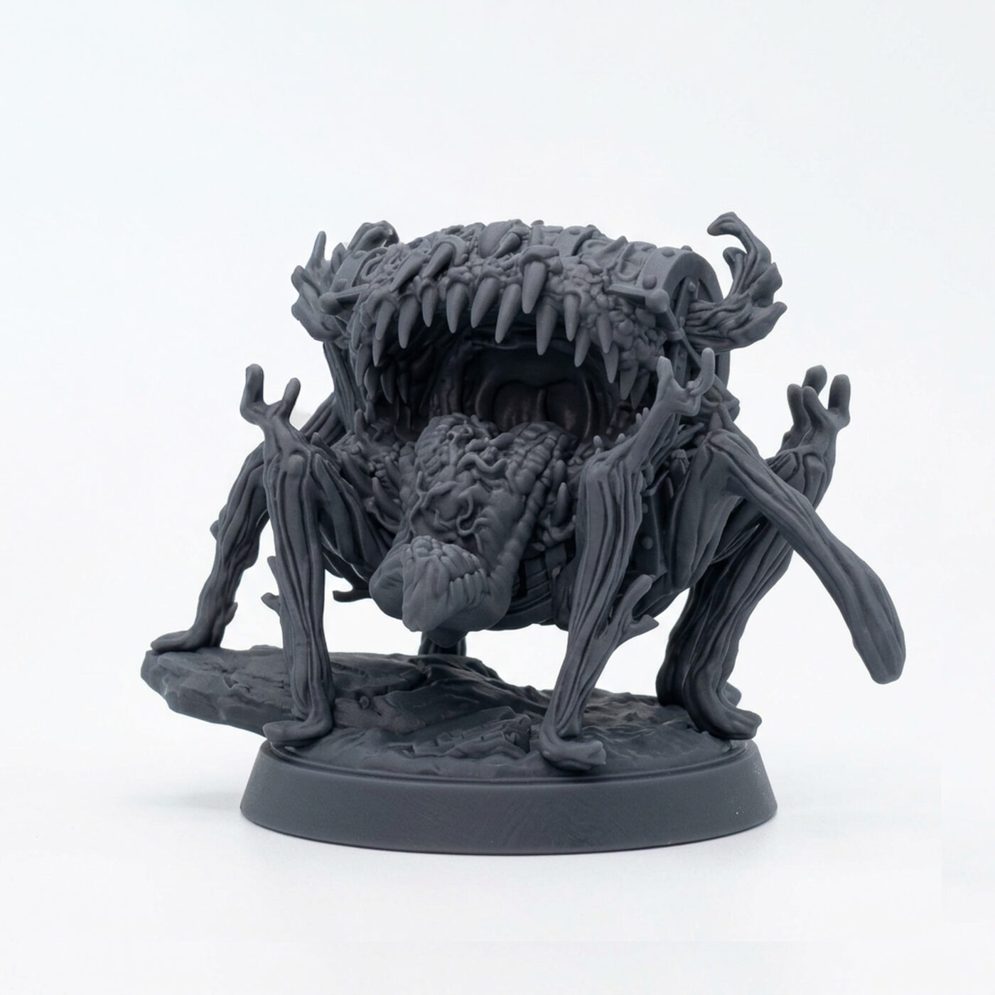 Crazed Dead Man's Chest - Gray Resin 3D Printed Miniature
