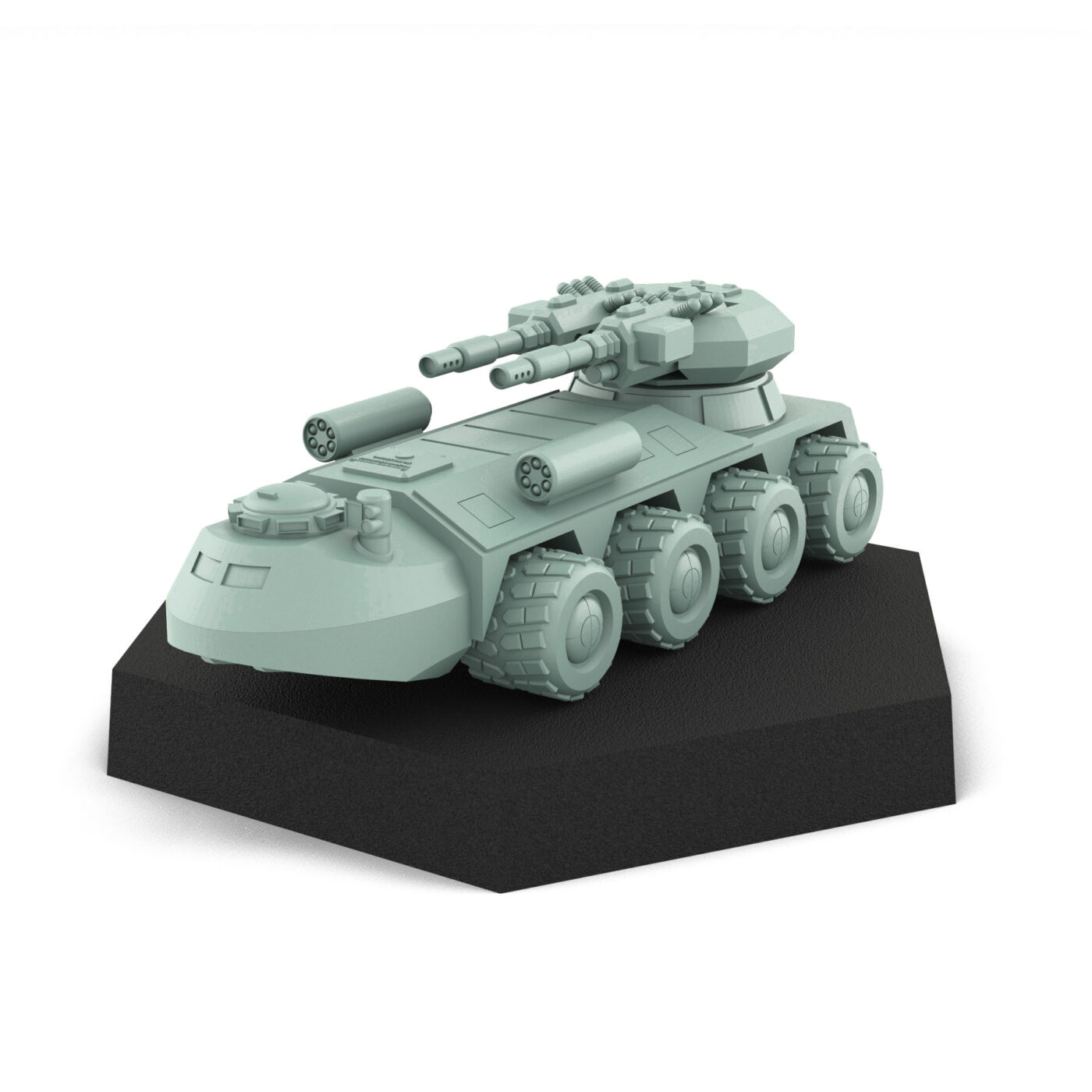 Croc Amphibious Tank - 3D Printed Miniature 3D Printed Mech Miniature