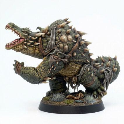 Crocagon B - Painted 3D Printed Miniature