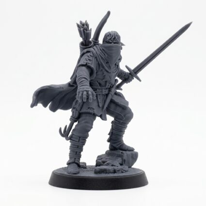 Cutthroat Bandit 1 Masked - Gray Resin 3D Printed Miniature