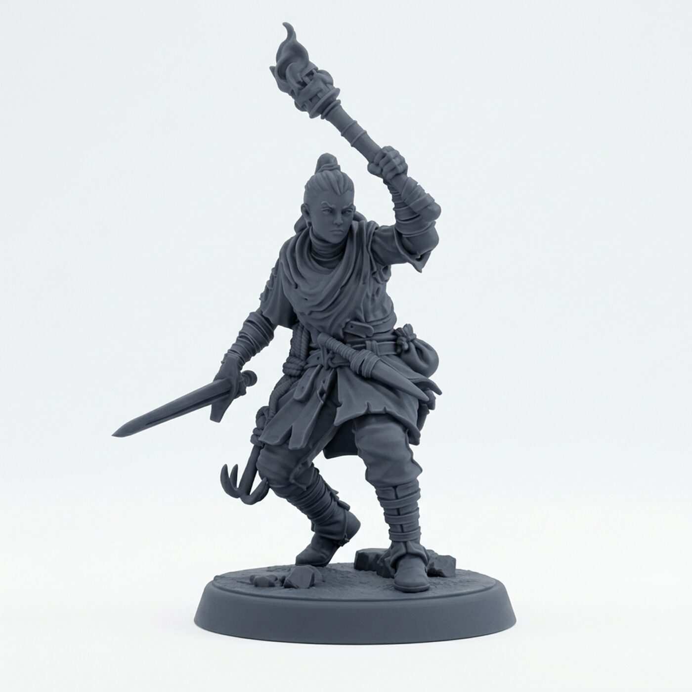 Cutthroat Bandit B - Gray Resin 3D Printed Miniature
