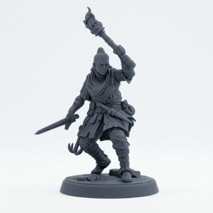 Cutthroat Bandit B - Gray Resin 3D Printed Miniature