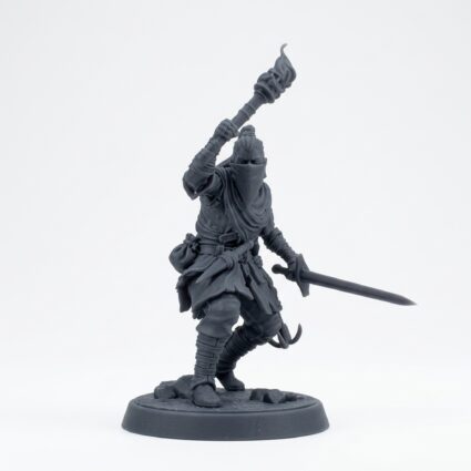 Cutthroat Bandit 2 Masked - Gray Resin 3D Printed Miniature
