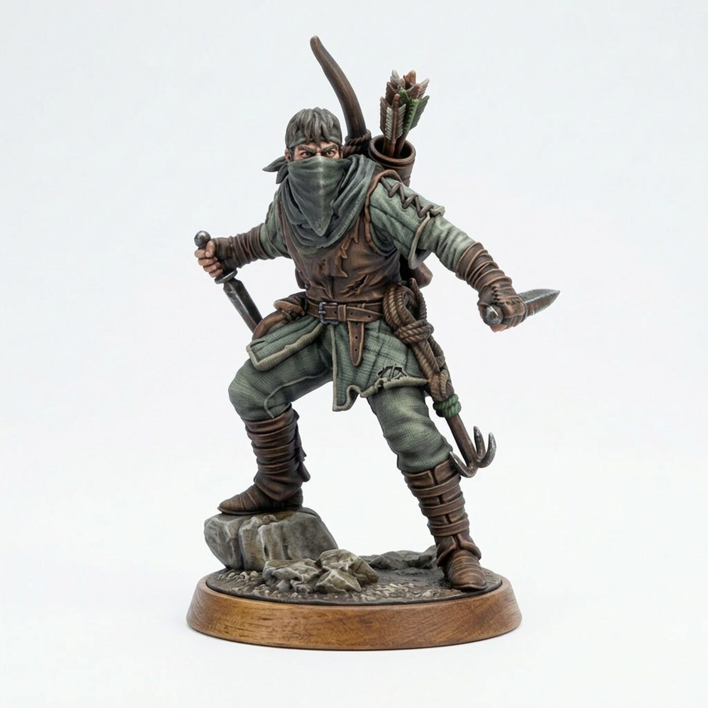 Cutthroat Bandit 4 Masked - Painted 3D Printed Miniature